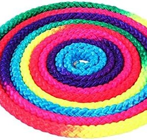 Rhythmic Gymnastics Rope Solid Competition Arts Training Rope, Rainbow Color