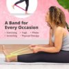 Greater Goods Exercise Resistance Bands - Set of 5 Elastic Workout Bands Made from Natural Latex | Great for Yoga, Pilates, Physical Therapy, Stretching, and The Home Gym | Designed in St. Louis - Image 5