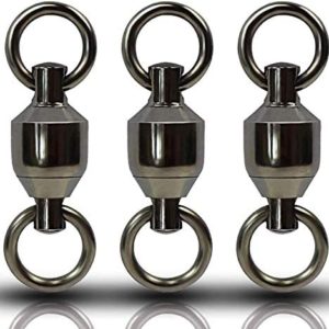 GERUITE High Strength Ball Bearing Swivels Corrosion Resistance Fishing Swivels Barrel Swivels Fast Rotation for Saltwater Freshwater Onshore Offshore Fishing