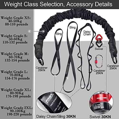 PRIOR FITNESS Bungee Fitness Set Yoga Bungee Cord Rope Resistance Air Dance Rope Exercise Fitness Home Gym Professional Training Equipment - Image 6