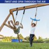 YAMIPROBI Ninja-Twister Swing Spins Set: Slackline Attachments - 360° Handle Twist-Spin Flips Toy Activate Ninja Powers - Ninja Warrior Accessories - Kids Ninja Hang Toys for Playground Backyard - Image 6