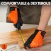 Vgo 3 Pairs High Dexterity Touchscreen PU Leather Work Gloves Multipurpose(Size XL,3Colors,PU8718) - Image 5