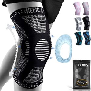 NEENCA Professional Knee Brace, Compression Knee Sleeve with Patella Gel Pad & Side Stabilizers, Knee Support Bandage for Pain Relief, Medical Knee Pad for Running, Workout, Arthritis, Joint Recovery