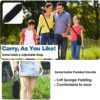 Nuovoware Water Bottle Carrier Bag, Bottle Pouch Holder, Adjustable Shoulder Hand Strap 2 Pocket Sling Neoprene Sleeve Sports Water Bottle Accessories for Men/Women Hiking Travelling Camping, Black - Image 3
