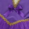 zdhoor Kids Girls Circus Trapeze Costume Halloween Party Performance Tutu Leotard Dress with Cape Arm Sleeves Set - Image 7