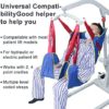 BUYHAO Full Body Patient Lift Sling, Head and Back Support, Toileting Transfer Slings, Split Legs with Commode Opening, 5 Handles, 6 Straps, Lifting Sling Medium Compatible with Various of Lifts - Image 5