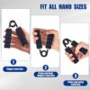 4 Pack Metal Hand Grip Set 100 to 250 Lb Soft Foam Hand Exerciser Non Slip Heavy Duty Grip Strengthener for Hand Forearm and Fingers, Silver Stainless Steel - Image 5