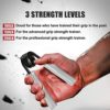 Hand Grip Strengthener 100LB - 200LB 3 Pack Fitness Metal Hand Grip Set, No Slip Heavy-Duty Grip Strength Trainer, Wrist Rehabilitation Developer & Forearm Hand Exerciser, Home Gym - Image 7
