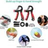 VINTEAM Hand Grip Exerciser Strengthener, 6pcs Hand Grip Strength Trainer with 5-60KG Adjustable Resistance Forearm Workout, Finger Strengthener for Hand Exercise - Image 6