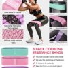 Resistance Bands Set - Booty & Legs Exercise Bands, Anti-Slip Fabric Stretch Bands, Workout Bands for Women/Men, Working Out, Hip Circle Lift, Thigh, Squat, Yoga, at Home Fitness or Gym - 3 Levels - Image 3