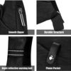 OSOCE Anti-Theft Waterproof Shoulder Backpack Sling Chest Crossbody Bag Cover Pack Rucksack Bicycle Sport - Image 4