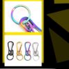 LIFULANDIAN Outdoor Camping Retractable Ring Set Titanium Quick Release Hook Carabiner Keychain Clip - Image 4