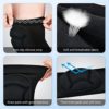 Knee Pads with Thick Sponge Non-Slip, Breathable Knee Protectors, Support Brace, Women Men Knee Sleeves for Volleyball, Basketball, Yoga Black(M) - Image 5