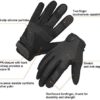 Hunting Gloves 3 Pairs Flex Extra Grip Touch Screen Non-slip for Mechanic/Tactical/Driving/Motorcycle Riding/Cycling - Work Glove for Men and Women (Black, Medium) - Image 3