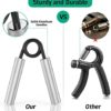 ZEAGUS Grip Strength Trainer Set,50LB-350LB Metal Hand Grip Strengthener,Non-Slip Heavy-Duty Forearm Exerciser,Hand Gripper for Muscle Building and Hand Rehabilitation Exercising - Image 3