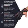 DMoose Archery Glove, Leather Gloves for Recurve & Compound Bow, Non-Slip Padded Tips for Grip Stability, Three Finger Protected Design Archery Finger tab, Archery Accessories for Men, Women & Youth - Image 6