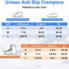 Crampons, Ice Cleats for Shoes and Boots, Stainless Steel Shoe Grippers 11 Spikes Grips for Ice and Snow, Suitable for Climbing, Ice Fishing, Hiking - Image 3