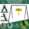 Trekassy 440lbs Heavy Duty Metal Swing Frame, A-Frame Swing Stand for Kids, Adults, Outdoor Fun, Fits for Most Swings - Image 3