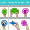 Vive Finger Exerciser and Hand Strengthener - Extensor Trainer Grip Stretcher Balls - Therapy Exercises for Arthritis, Carpal Tunnel, Forearm Muscle Strength Band Guitar, Rock Climbing Strengthening - Image 3