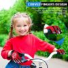 4 Pairs Kids Cycling Gloves Boys Girls Youth Full Finger Bike Gloves Children Mountain Bicycle Gloves Warm Child Sport Gloves Non-Slip Toddler Fishing Gloves for Outdoor Sport Riding Climbing Football - Image 5