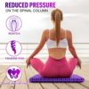 Gel Seat Cushion, Seat Cushion, Breathable - Sit Longer, Feel Better - Butt, Back, Sciatica, Hip, Coccyx Pain Relief Pad, Gel Seat Cushion for Wheelchair Cushion, Office Chair, Car, Long Travel - Image 3