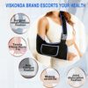 VISKONDA Arm Sling Shoulder Immobilizer - Rotator Cuff Support Brace - Comfortable Medical Sling for Shoulder Injury, Left and Right Arm, Men and Women, for Broken, Dislocated, Fracture, Strain (Large) - Image 6