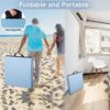 Gymnastics Mat Exercise Mat Tumbling Mats for Home Gym, Folding Portable 6’x2’x2 Extra Thick Crash Panel Mat with Carrying Handles for Kids Adults, Blue - Image 6