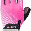 SPARKFIT Half Finger Cycling Gloves for Road Bikes and Mounting Biking, Bicycle Gloves Mountain Bike Gloves Non-Slip Shock Absorbent Palm Grip, Moisture Wicking Lightweight Lycra, Snug Compression - Image 7