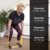 THERABAND Resistance Band 25 Yard Roll, Medium Red Non-Latex Professional Elastic Bands for Upper & Lower Body Exercise Workouts, Physical Therapy, Pilates, & Rehab, Dispenser Box, Beginner Level 3 - Image 3