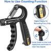 Hand Grip Strengthener, Adjustable Resistance 11-132 Lbs, Forearm Exerciser, Grip Strength Trainer for Muscle Building and Injury Recovery for Athletes - Image 5