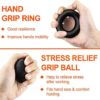 Grips Strength Training Kit 5 Pack Adjustable Hand Grips Exerciser Strengthener Finger Strength Exerciser, Finger Stretchers, Grips Rings, Stress Relief Ball with Carrying Bag - Image 5