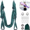 Aerial Yoga Hammock 6 Handle Set - Antigravity Yoga, Inversion Exercises, Improved Flexibility & Core Strength (Dark Green) - Image 8