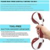 AquaChase 12 inch Suction Shower Grab Bar with Indicators, Tool-Free Installation, Steady Handle for Balance Assist for Bathtub,Toilet, Bathroom, Dual Tone - Image 6
