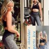 RUNNING GIRL One Shoulder Sports Bra Removable Padded Yoga Top Post-Surgery Wirefree Sexy Cute Medium Support - Image 5