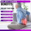 Gel Seat Cushion, Seat Cushion, Breathable - Sit Longer, Feel Better - Butt, Back, Sciatica, Hip, Coccyx Pain Relief Pad, Gel Seat Cushion for Wheelchair Cushion, Office Chair, Car, Long Travel - Image 4