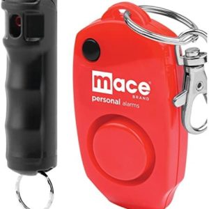 Mace Brand Ultimate Protection Package — Mace Brand KeyGuard Police Strength Pepper Spray with Flip Top Safety Cap and Mace Brand Personal Alarm Combo — Great for Self Defense
