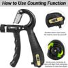 EPKAOZEY Grip Strength Trainer, 2 Pack Hand Grip Strengthener with Adjustable Resistance 11-132Lbs, Forearm strengthener, Non-Slip Hand Gripper for Muscle Building Hand Exercises for Athletes - Image 4
