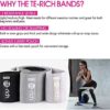 Te-Rich Resistance Bands, Fabric Booty Bands for Women, Cloth Workout Bands Resistance Loop Bands, Non-Slip Thick Squat Bands for Butt, Legs, Thigh, Hip and Glute Exercise - Image 2