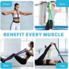 Gonex Resistance Bands, Workout Bands with Natural Latex & Great Flexibility & Body Stretching, Heavy Duty Exercise Pull Up Bands Suitable for Beginners and Professionals (Set-4) - Image 7