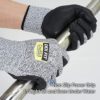 DEX FIT Level 5 Cut Resistant Gloves Cru553, 3D Comfort Stretch Fit, Power Grip, Durable, Thin, Touchscreen, Washable, Grey S (7) 1 Pair - Image 4