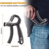 Daspom Grip Strength Trainer with Counter 2 Pack Hand Grip Strengthener with Adjustable Resistance 11-132 Lbs (5-60kg) Non-Slip Forearm Exerciser for Muscle Building and Injury Recovery Hand Rehabilitation - Image 4