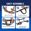 Yes4All Pull Up Bar - Solid 1 Piece Main Bar Construction, Home Exercise Equipment for Total Upper Body Workout - Portable Door Frame Chin Up Bar for Home Gym, Workout Bar for Doorway - Image 6