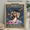 They Whispered to Her You Cannot Withstand The Storm - Positive Motivational Uplifting Encouragement Gifts for Women Teens - Inspirational Quote Wall Art - Boho Decoration Print - Dragonfly Wall Decor - Image 4
