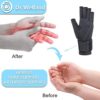 Dr.Welland Medical Arthritis Gloves with Strap, Best Open Finger Glove Hand Wrist Support for Rheumatoid Arthritis, Carpal Tunnel, RSI, Tendonitis, Daily Healing, Hand Pain Relief – Men/Women - Image 6