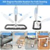 Spray Mop for Floor Cleaning Microfiber - Floor Mop with 2 Refillable Bottles 3 Washable Pads for Home Kitchen Hardwood Laminate Vinyl Tile Wood Reusable Wet Dry Mop - Image 3