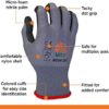 WOLF Ultra-Thin Nitrile Foam Palm Coated Glove with Tacky Dot Grip, Multi Purpose - Image 4