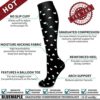 Copper Compression Socks Women & Men Circulation - Best for Running, Nursing, Hiking, Recovery, Flight & Travel Socks - Image 5