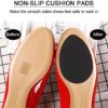 Dr. Shoesert Non-Slip Shoes Pads Adhesive Shoe Sole Protectors, High Heels Anti-Slip Shoe Grips (Black - 4 Pairs) - Image 3