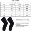 PISIQI Knee Compression Pads Long Leg Sleeve Brace Protection for Basketball, Football & Volleyball (2 Sleeves) - Image 3