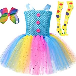 Little Girls Jungle Animals Fairy Clown Tutu Princes Dress Up Clothes for Halloween Costume Role Play Party